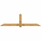 Ekena Millwork Eugene Rough Sawn Timber Gable Bracket, Western Red Cedar, 108"W x 31 1/2"H x 4"D x 6"F, 7/12 Pitch GBW108X31X0406EUG00RWR - alternate 1